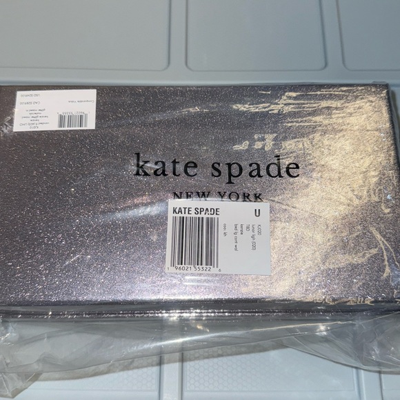 Kate Spade Boxed Large Glitter Continental Wallet- Candied Flower - Picture 10 of 10
